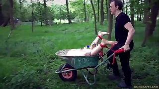 Bdsm bondage slave domination pain from the master the young slave