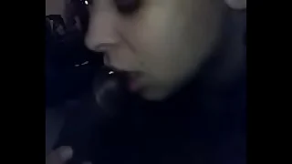 enjoying sucking load of shit