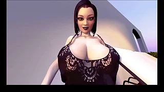 3D Breast Expansion Growing Brunette POV solo w&sol; Sound added