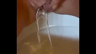 Just peeing slow