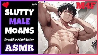 SLUTTY MALE MOANING In The Shower For 8 Minutes &lbrack;M4F&rsqb; &lbrack;Only Moaning&rsqb; &lbrack;Male Orgasm&rsqb;