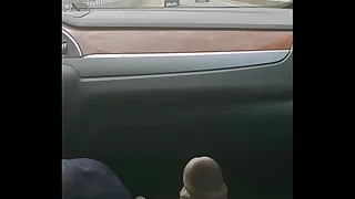 Acquiring a handjob driving around Upstate New York&period;