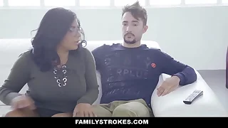 FamilyStrokes - Hot Latin Emulate &lpar;Sheyla&rpar; &lpar;Keysha&rpar; Compete For Cock